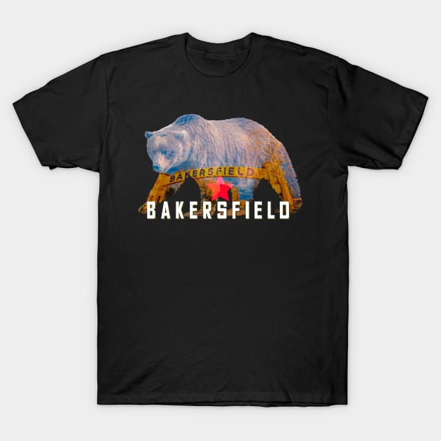 Bakersfield California State Bear T-Shirt Souvenir Great Gift T-Shirt T-Shirt by smartrocket